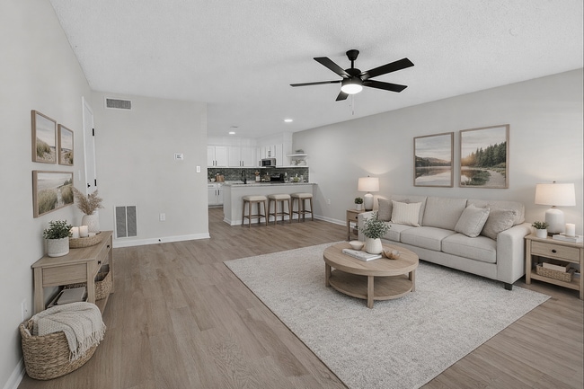Open concept living rooms - Overby Park Townhomes