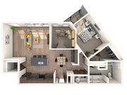1 Bedroom | 1 Bath | 1076 SF