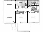 2BR/1BA