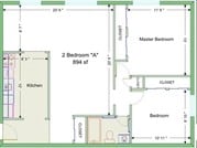 2BR/1BA
