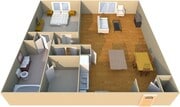 1 Bedroom Floorplan