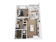 A1-HC floor plan The Parker