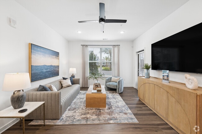 2BR, 2BA - 1,075SF - Living Room
