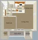 1BR/1BA