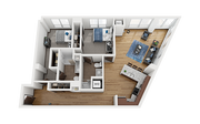 The Bridges Dinkytown B10 2x2 Floor Plan