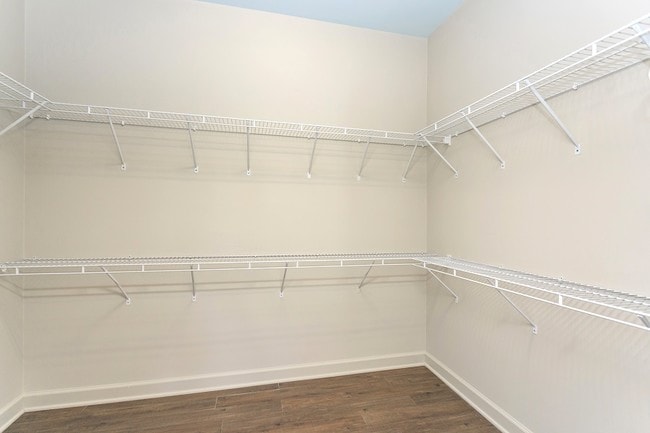 Spacious closets
