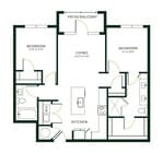 B2B floor plan The Hartley at Blue Hill