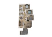3D 3 Bed / 2 Bath - 1251 Square Ft.