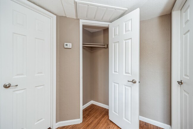 A Coat Closet in a Premium Two Bedroom Two Bath Apartment at Meadow Creek Apartments in San Marcos, CA