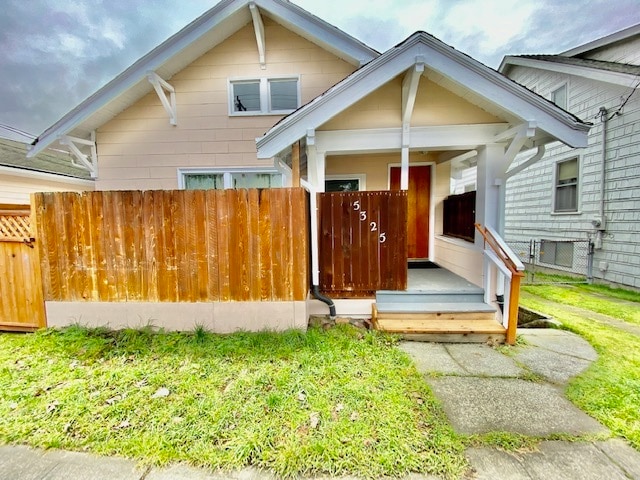 front of home
