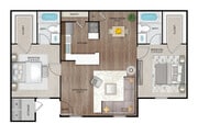 B1P floor plan Regency Park