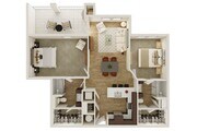 2 Bedroom | 2 Bath | 1128 SF