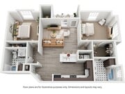 2x2E Floor Plan
