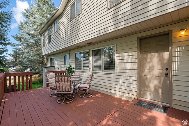 Deck and Unit entrance - 11770 S Dry Creek Rd Unit Basement