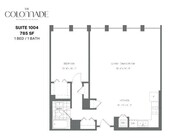 1BR/1BA - 785 SF