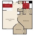 2 Bedroom 1 Bath