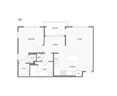 1 BR/1 BA floor plan Broadstone Mission Valley
