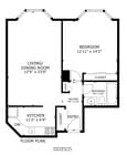 1-BR/1BA Floorplan Tier '01