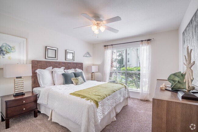 1BR, 1BA - 645SF - Bedroom - Village by the Sea