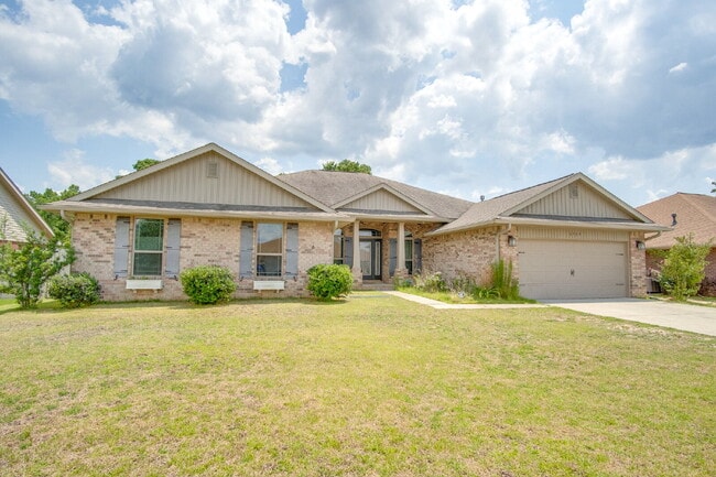 Photo - Milton 4BR Pool Home with Office, Vaulted Ceilings, Screened Saltwater Pool & 2-Car Garage