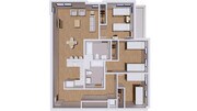 3 habitaciones dobles - Camas altas - C4 3x2