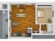 1 Bed, 1 Bath