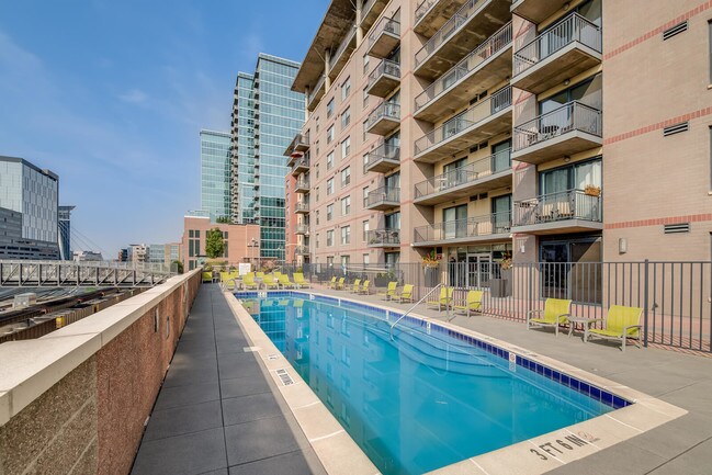 Take a dip year-round in the luxurious heated pool, no matter the season.