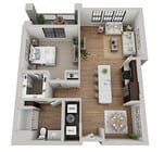 Floor Plan 1C | Arrabelle Apartments | Apartments in Cedarburg, WI