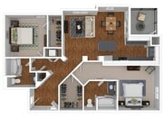 Encanto - Augusta - 2 Beds - 2 Baths - 1275 Sq. ft.