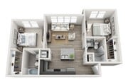 Lennox Flats - B1 Floor Plan