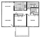2BR/1BA