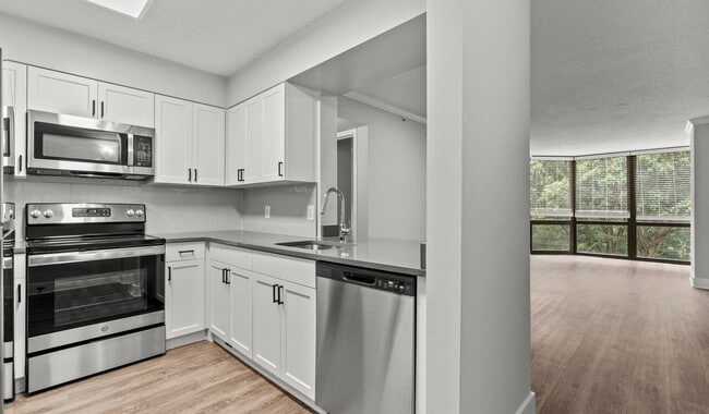 Your upgraded kitchen features quartz countertops