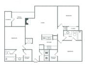 3 habitaciones, 2 baños | 1389 pies cuadrados