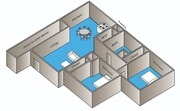 2 Bed 1 Bath