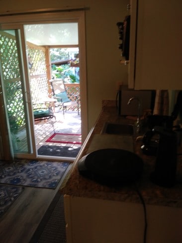 Glass sliding door to back porch and entrance - 8001 Formby St Unit 2