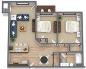 Two Bedroom/ One Bath