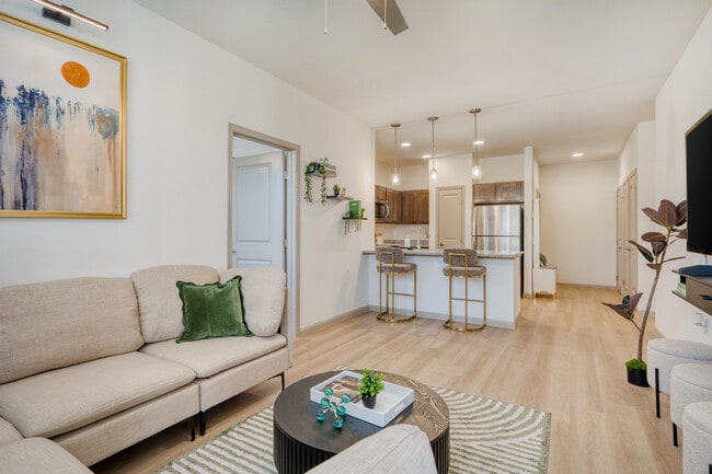 Living into Kitchen - Leon Creek Flats