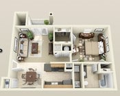 1BR/1BA