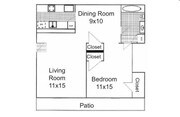 1BR/1BA