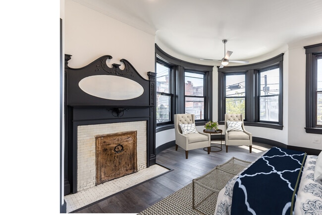 Stunning primary suite with large turret room and fireplace - 728 E McMillan St Unit 4