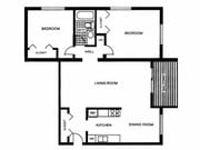 2BR/1BA