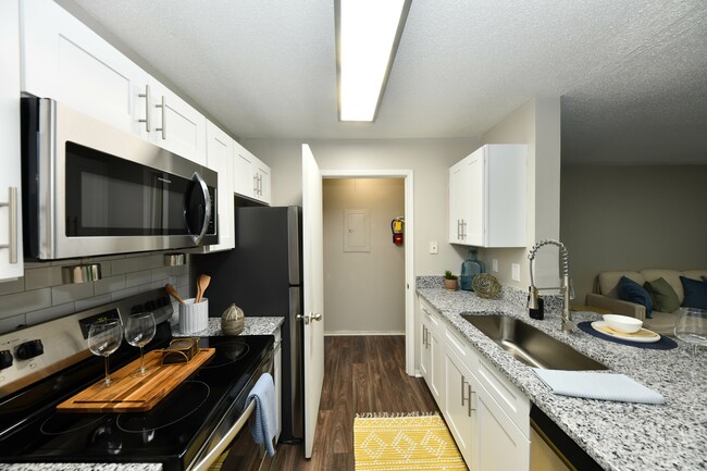 Granite Counters + Modern Cabinetry - The Henley Apartments