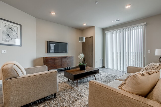 2 Bedroom Living Room - Covered Bridge Residences