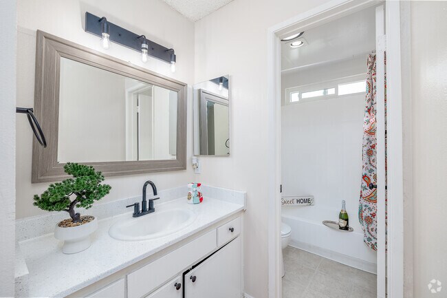 1BR, 1BA - 640SF - Bathroom