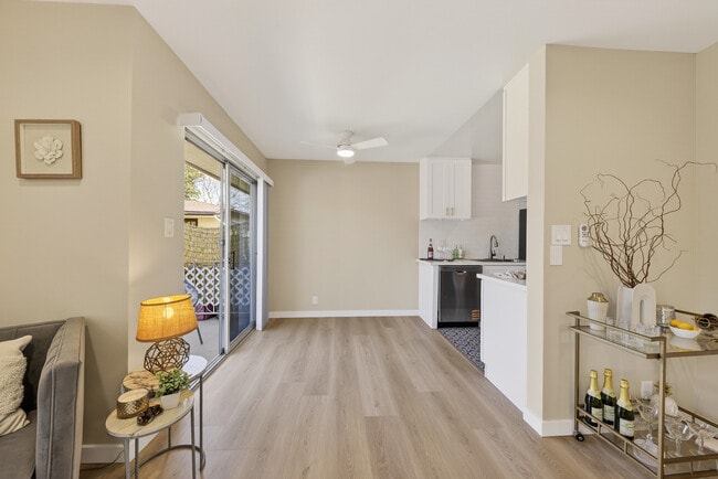 Dining area opens to the balcony - Monroe Manor