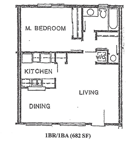1BR/1BA - A1