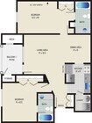 2HAB, 2BA (Estilo C1) | 910 ft².