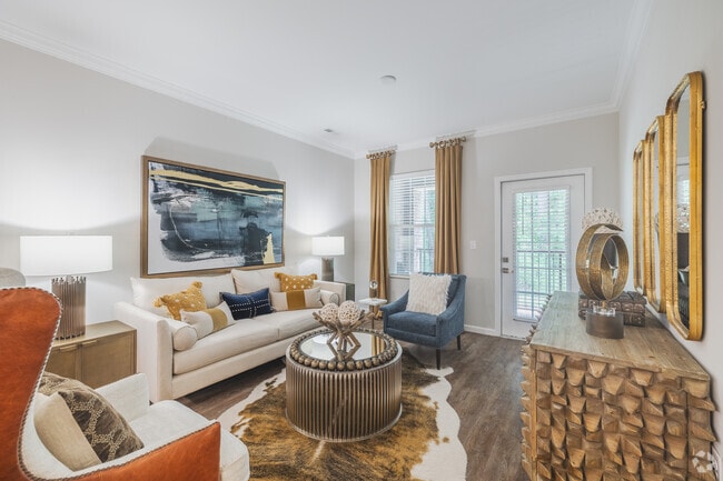 Zafiro | 2 habitaciones, 2 baños - 1096 pies cuadrados - Sala de estar - Harborstone