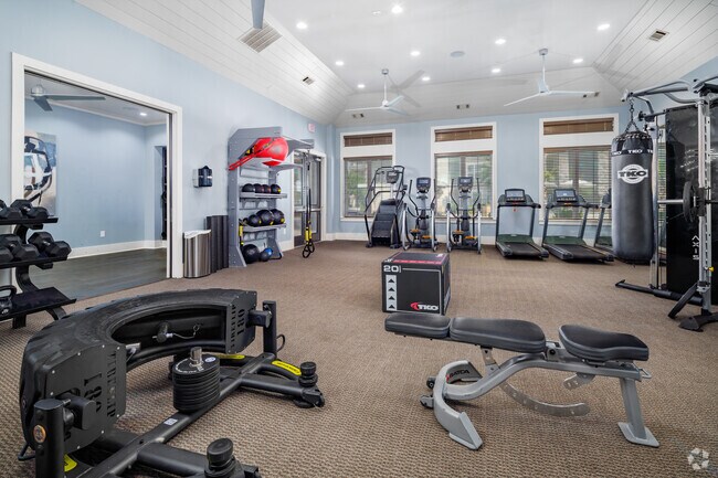 Fitness Center with Pilates and Yoga Room with CrossFit Style Equipment - Citadel at Westpointe