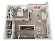 One Bedroom, One Bathroom | Ridge View Apartments | Apartments in Saint Francis, WI